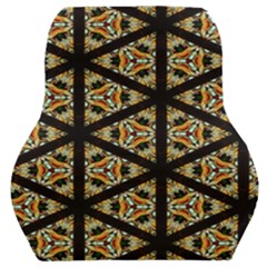 Pattern Stained Glass Triangles Car Seat Back Cushion  by Simbadda