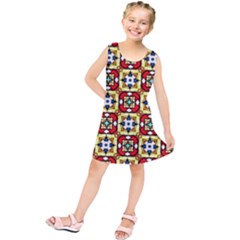 Church Pattern Church Texture Kids  Tunic Dress by Simbadda