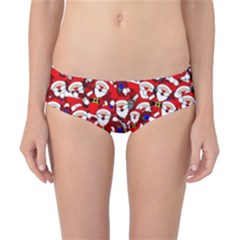 Nicholas Santa Christmas Pattern Classic Bikini Bottoms by Simbadda