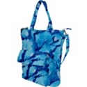 Hydrangea Blue Petals Flower Shoulder Tote Bag View1