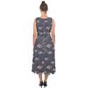 Sushi Pattern Midi Tie-Back Chiffon Dress View2