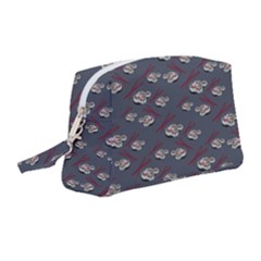 Sushi Pattern Wristlet Pouch Bag (medium) by bloomingvinedesign