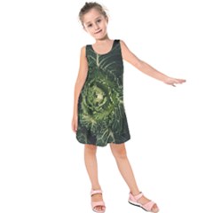 Plant Leaf Flower Green Produce Vegetable Botany Flora Cabbage Macro Photography Flowering Plant Kids  Sleeveless Dress by Vaneshart