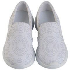 Circle Vector Background Abstract Kids  Lightweight Slip Ons by Bajindul