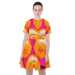 Pop Art Tennis Balls Sailor Dress by essentialimage