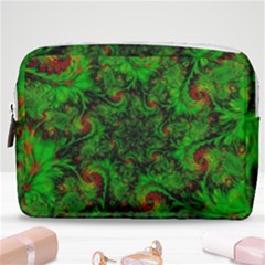 Art Artwork Fractal Digital Art  Green Make Up Pouch (medium) by Wegoenart