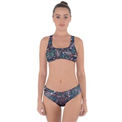 Art Artwork Fractal Digital Criss Cross Bikini Set by Wegoenart