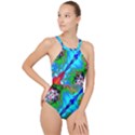 Abstract Art Art Design Modern Art High Neck One Piece Swimsuit View1