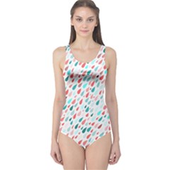 Rainy Day Pattern One Piece Swimsuit by HelgaScand