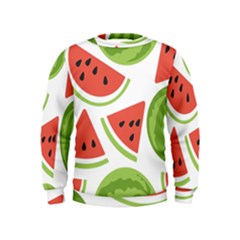 Watermelon Juice Auglis Clip Art Watermelon Kids  Sweatshirt by Vaneshart