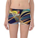 Lines Stripes Colorful Abstract Background Color Reversible Boyleg Bikini Bottoms View1