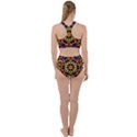 Geometric Pattern Kaleidoscope Art Mirror Image Mosaic Racer Back Bikini Set View2