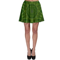 Fauna Nature Ornate Leaf Skater Skirt by pepitasart