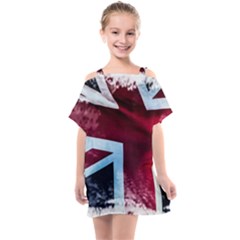 The British Flag Kids  One Piece Chiffon Dress by Vaneshart