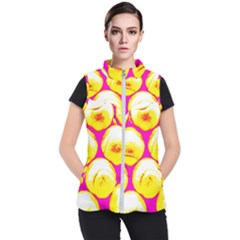 Pop Art Tennis Balls Women s Puffer Vest by essentialimage