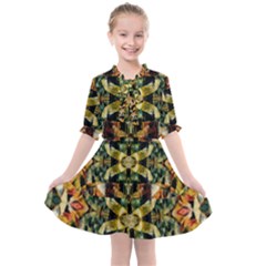 Abstract 22 1 Kids  All Frills Chiffon Dress by ArtworkByPatrick