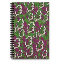 Green Fauna And Leaves In So Decorative Style 5 5  X 8 5  Notebook by pepitasart