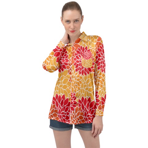 Abstract 1296710 960 720 Long Sleeve Satin Shirt by vintage2030