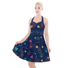 Background 3048876 960 720 Halter Party Swing Dress  by vintage2030