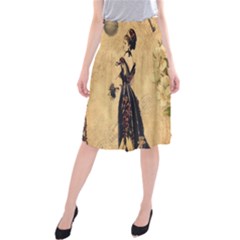 Steampunk 3899496 960 720 Midi Beach Skirt by vintage2030