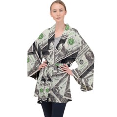 Dollar 499481 960 720 Long Sleeve Velvet Kimono  by vintage2030