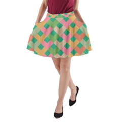 Abstract Seamless Pattern A-line Pocket Skirt by Vaneshart