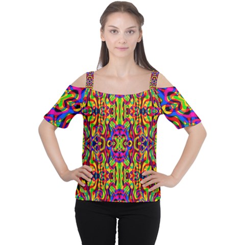 Abstract 35 Cutout Shoulder Tee by ArtworkByPatrick