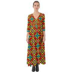 Seamless Button Up Boho Maxi Dress by Sobalvarro