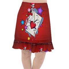 The Red Card Heart A With Fairy Fishtail Chiffon Skirt by FantasyWorld7