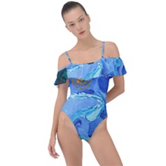 Painting Illustrations Vincent Van Gogh Frill Detail One Piece Swimsuit by Wegoenart