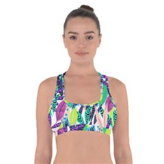 Leaves  Cross Back Sports Bra by Sobalvarro