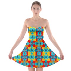 Pop Art  Strapless Bra Top Dress by Sobalvarro