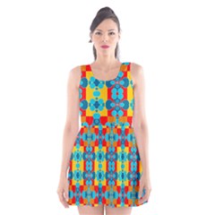 Pop Art  Scoop Neck Skater Dress by Sobalvarro