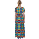 Pop Art  High Waist Short Sleeve Maxi Dress View2