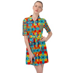 Pop Art  Belted Shirt Dress by Sobalvarro