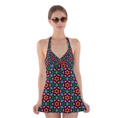 Pattern  Halter Dress Swimsuit  by Sobalvarro