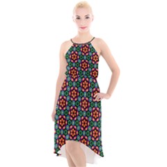 Pattern  High-low Halter Chiffon Dress  by Sobalvarro