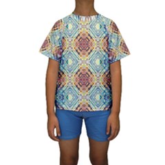 Pattern Kids  Short Sleeve Swimwear by Sobalvarro