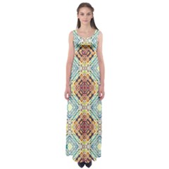 Pattern Empire Waist Maxi Dress by Sobalvarro