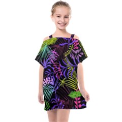 Leaves  Kids  One Piece Chiffon Dress by Sobalvarro