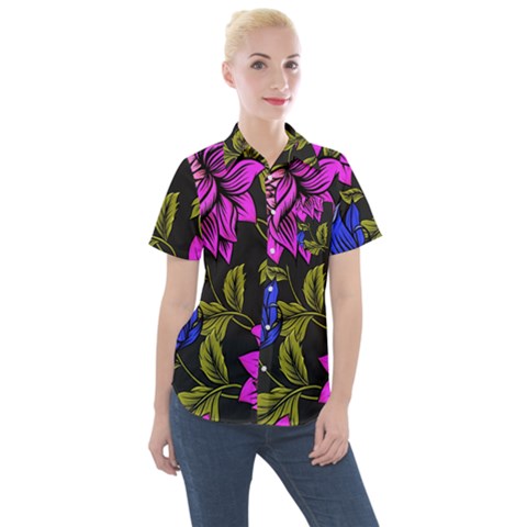 Botany  Women s Short Sleeve Pocket Shirt by Sobalvarro