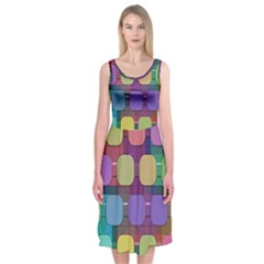 Pattern  Midi Sleeveless Dress by Sobalvarro