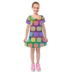 Pattern  Kids  Short Sleeve Velvet Dress by Sobalvarro