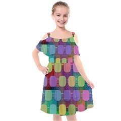 Pattern  Kids  Cut Out Shoulders Chiffon Dress by Sobalvarro