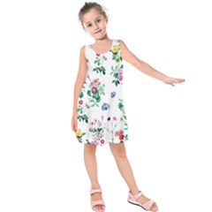 Leaves Kids  Sleeveless Dress by Sobalvarro