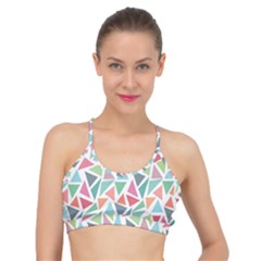 Colorful Triangle Vector Pattern Basic Training Sports Bra by Vaneshart