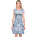 Boho Pattern Style Graphic Vector Capsleeve Midi Dress View1