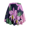 Vector Hand Drawn Orchid Flower Pattern Mini Flare Skirt View2