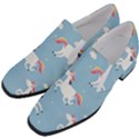 Unicorn Seamless Pattern Background Vector (2) Women Slip On Heel Loafers View2