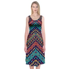 Ethnic  Midi Sleeveless Dress by Sobalvarro